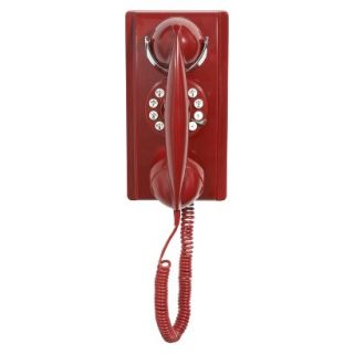 Crosley 302 Wall Phone   Red