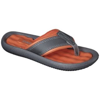 Boys Contrast Flip Flop Sandals   Orange 3 4