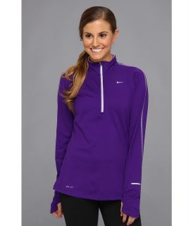 Nike Element Half Zip Womens Long Sleeve Pullover (Gray)