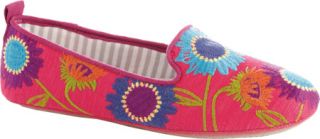 Womens Acorn Novella   Fuchsia Garden Cotton Slippers