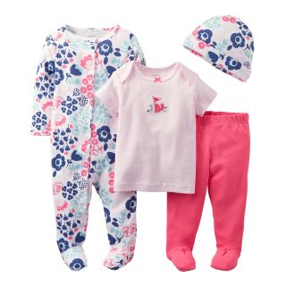 Carters Floral 4 pc. Layette Set   Girls newborn 9m, Pink, Pink, Girls