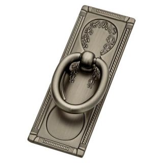 Liberty Hardware 96 mm Vintage Ring Pull   Heirloom Silver (Set of 2)
