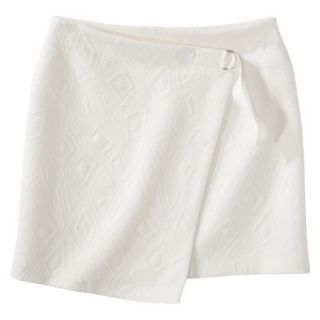 labworks Womens Wrap Ponte Skirt   White XXL