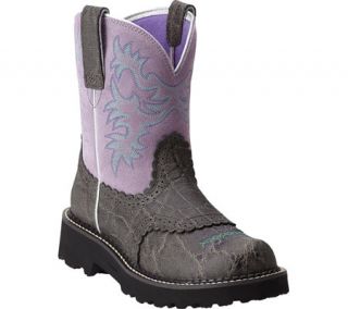 Womens Ariat Fatbaby™   Charcoal Elephant Print/Grey Violet Leather/Suede
