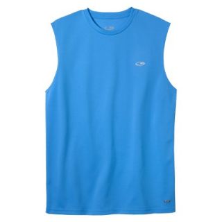 C9 By Champion Mens Advanced Duo Dry Tech Muscle Tee   Blue L