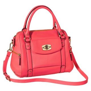 Merona Satchel Handbag with Removable Crossbody Strap   Neon Pink