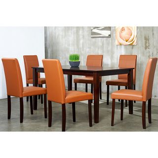 Warehouse Of Tiffany 7 piece Toffee Dining Furniture Set