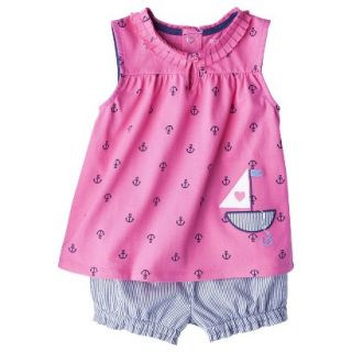 Just One YouMade by Carters Toddler Girls 2 Piece Set   Pink/Light Blue 2T