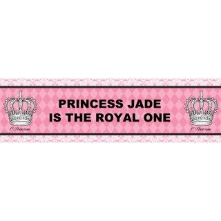Elegant Princess Damask 1st Birthday Personalized Banner