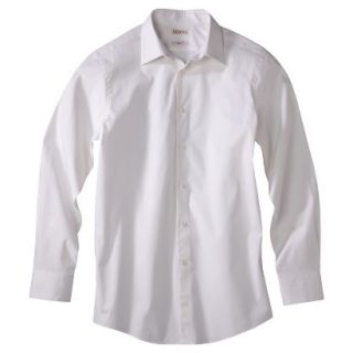 Merona Mens Tailored Fit Dress Shirt   True White L