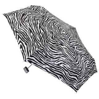 totes Manual Purse Umbrella with Case   Zebra Stripe