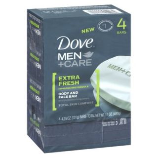 Dove Men Extra Fresh Bar Soap   4 Bars