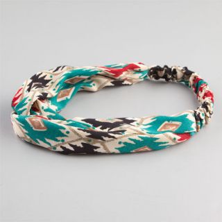 Ethnic Knot Headband Turquoise One Size For Women 234566241