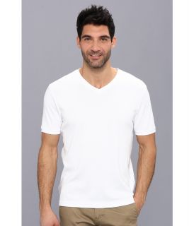 Perry Ellis Short Sleeve V Neck T Shirt Mens T Shirt (White)