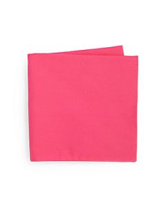 BOSS HUGO BOSS Solid Cotton Pocket Square   Pink