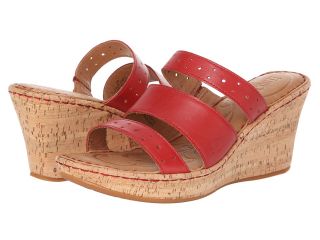 Born Marjorie Womens Wedge Shoes (Red)