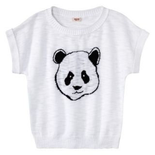 Mossimo Supply Co. Juniors Short Sleeve Graphic Sweater   Fresh White XXL(19)