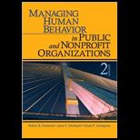 Managing Human Behavior in Public and NonProfit Organizations