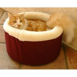 Majestic Pet Cat Cuddler Pet Bed   Burgundy (Large)