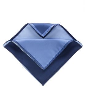 Four Color Solid Pocket Square  Navy JoS. A. Bank