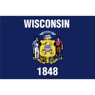 Wisconsin State Flag   4 x 6