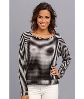 Allen Jersey Stripe Tee Womens T Shirt (Black)