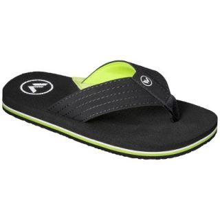 Boys Shaun White Malibu Flip Flop Sandals   Black XL