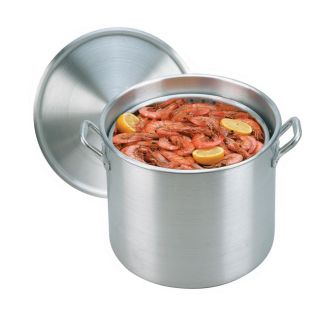 King Kooker 32 qt Aluminum Boiling Pot With Steam Basket And Lid
