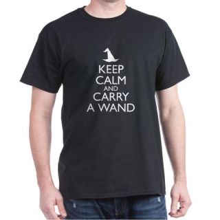  Keep Calm & Carry a Wand Dark T Shirt