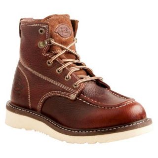Mens Dickies Trader Genuine Leather Work Boots   Red Oak 11