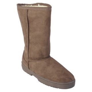Womens Journee Collection Faux Suede Lug Sole Boot   Brown (8)