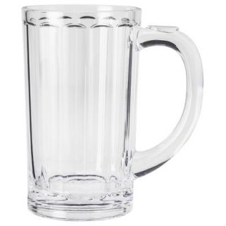 Threshold Panelled Ribbed Beer Glass Set of 8   Clear