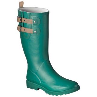Womens Premier Tall Rain Boots   Teal 9