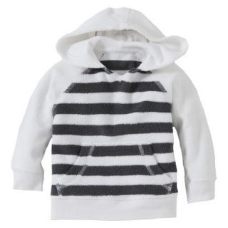 Burts Bees Baby Newborn Boys Striped Hooded Sweatshirt   Cloud/Slate 6 9 M