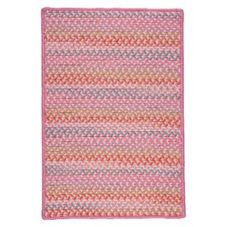 Color Craze Braided Area Rug   Pink (5x7)