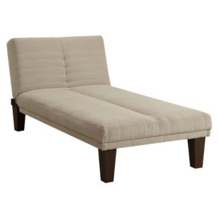Convertible Chaise Lounge Dillan Microsuede Chaise Lounge   Sandstone