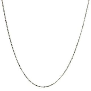 Sterling Silver Twist Serpentine Spool Chain Necklace   Silver (16)