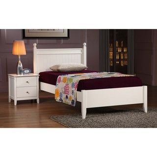 * Catalina White Twin Bed White Size Twin