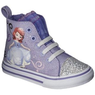 Toddler Girls Sophia The First High Top Sneaker   Purple 6