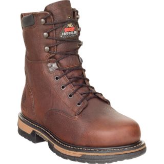 Rocky IronClad 8 Inch Waterproof Work Boot   Brown, Size 10 1/2, Model 5693