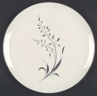 Pickard Avena Dinner Plate, Fine China Dinnerware   Gray/Platinum Wheat,Platinum