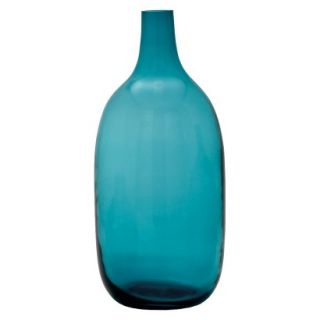 Bolo Glass Vase   Turquoise 14.5 by Torre & Tagus