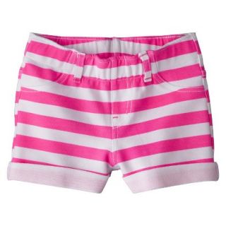 Circo Infant Toddler Girls Striped Jegging Short   Dazzle Pink 3T