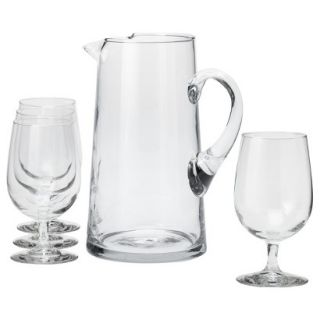 Threshold Sangria Glass Set of 4 with Glass Pitcher