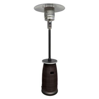 Tall Wicker Patio Heater with Table