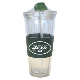 Boelter Brands NFL 2 Pack New York Jets No Spill Tumbler with Straw   22 oz