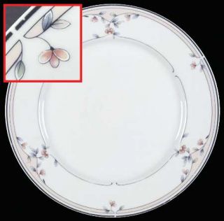 Princess House Heritage Blossom Dinner Plate, Fine China Dinnerware   Peach Flow