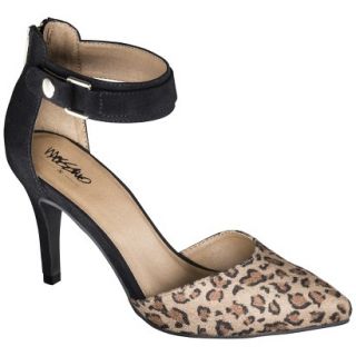 Womens Mossimo Gail Ankle Strap Open Pump   Leopard 8