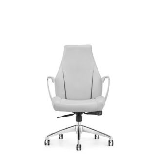 Whiteline Imports Stanford Low Back Office Chair OC 1172P BLK/WHT / OC 1172P 