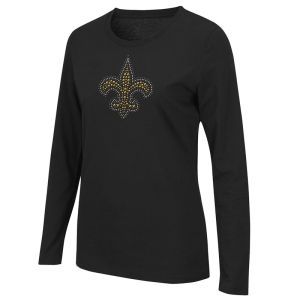 New Orleans Saints VF Licensed Sports Group NFL Womens Jazzed Up Long Sleeve T Shirt